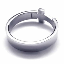 8 Mm Kruisdiamant Unisex Titanium Ring