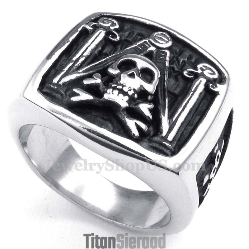 Titanium Vrijmetselaarsring