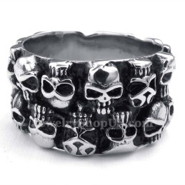 Ronde Titanium Schedelring