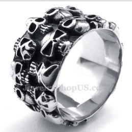 Ronde Titanium Schedelring