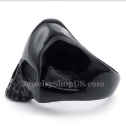 Zwarte Titanium Schedelring