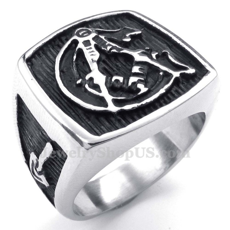 Titanium Vrijmetselaarsring Titanium Vrijmetselaarsring