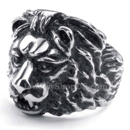 Titanium Leeuwenkop Ring