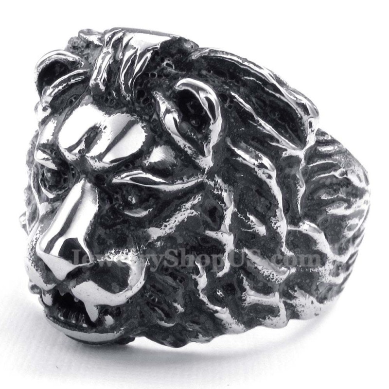 Titanium Leeuwenkop Ring Titanium Leeuwenkop Ring