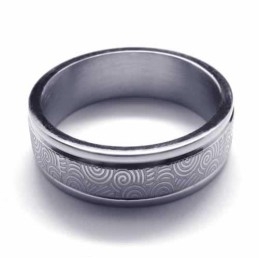 Titanium 6 Mm Ring Met Twee Groeven