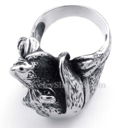Titanium Hondenkop Ring