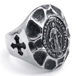 Titanium Maagd Maria Ring