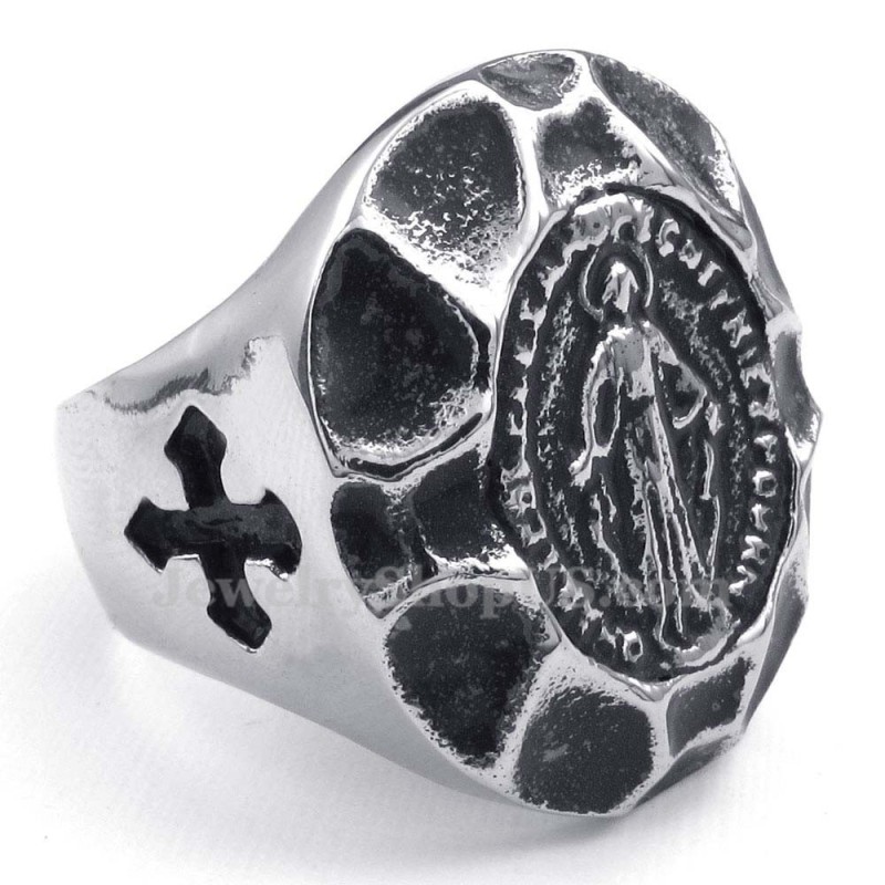 Titanium Maagd Maria Ring Titanium Maagd Maria Ring