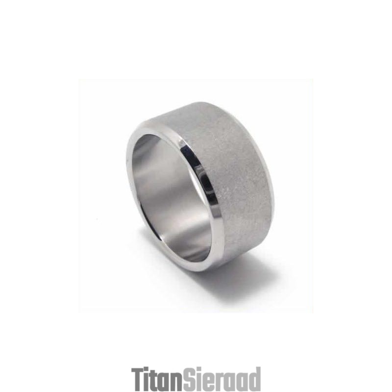 Geborstelde 6 Mm Titanium Ring Geborstelde 6 Mm Titanium Ring