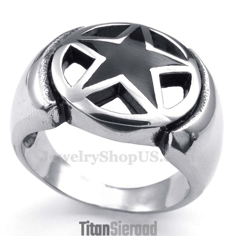 Titanium Vijfpuntige Sterring Titanium Vijfpuntige Sterring
