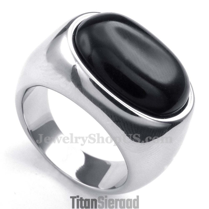Titanium Agaat Ingelegde Ring
