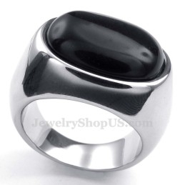 Titanium Agaat Ingelegde Ring