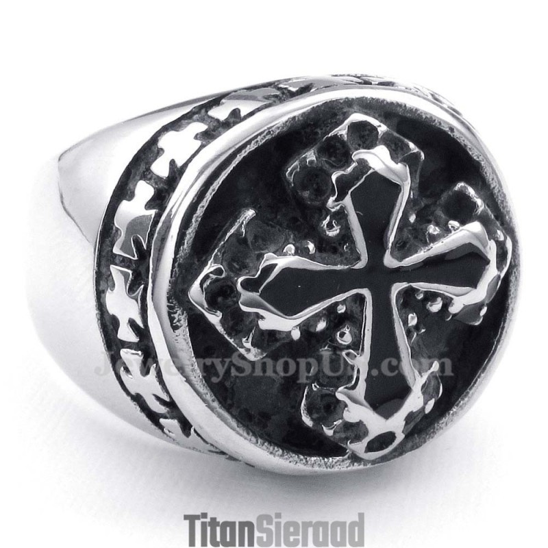 Titanium Kruisring Titanium Kruisring