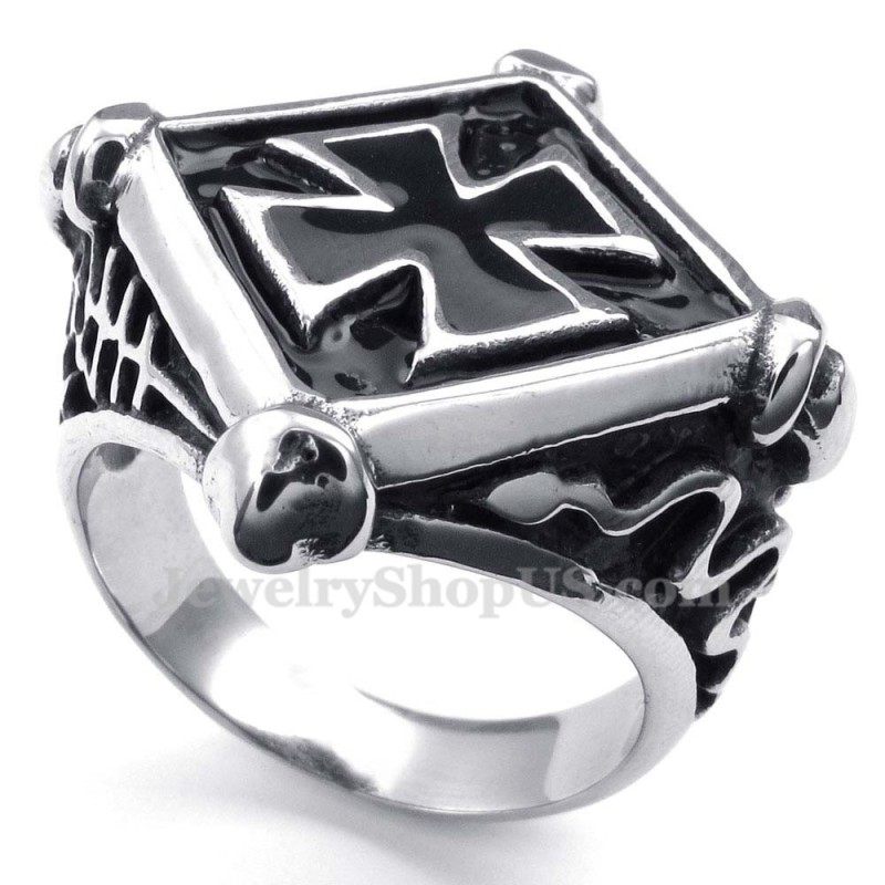 Titanium Rhombus Kruisring