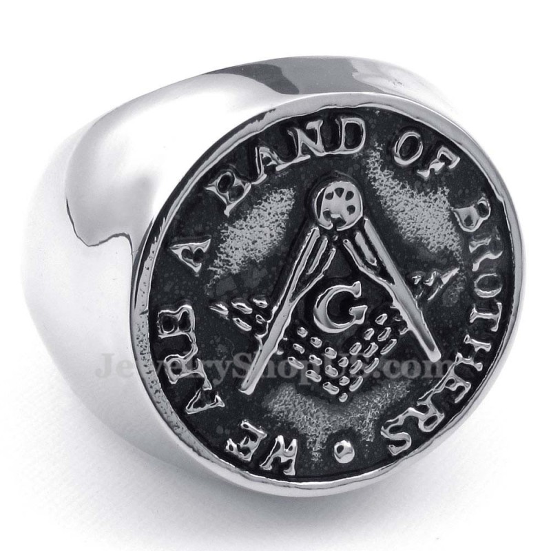 Titanium Vrijmetselaarsring Titanium Vrijmetselaarsring