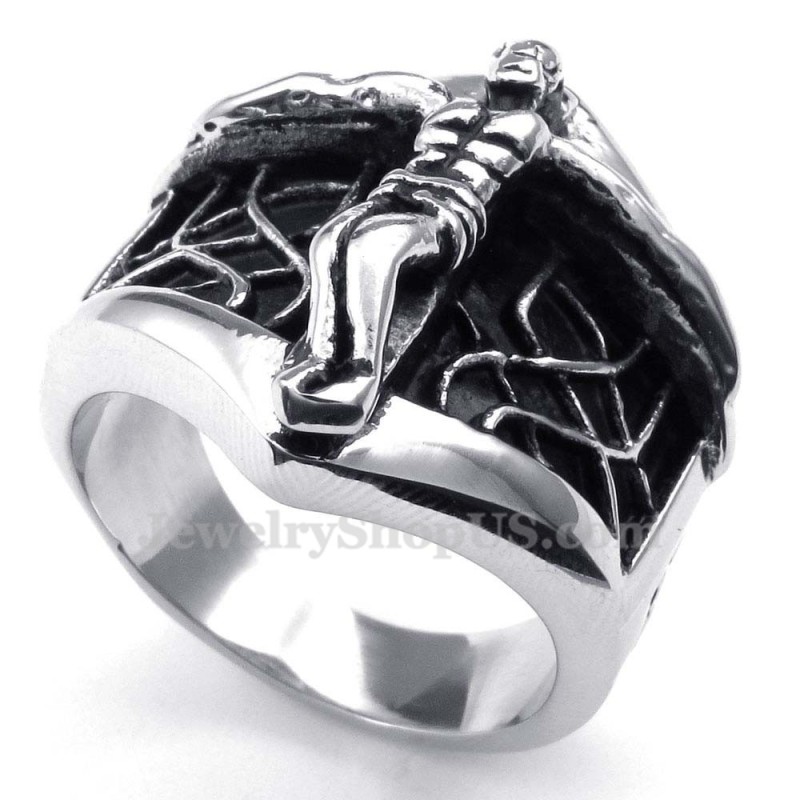 Titanium Spinnenweb Jezus Ring Titanium Spinnenweb Jezus Ring
