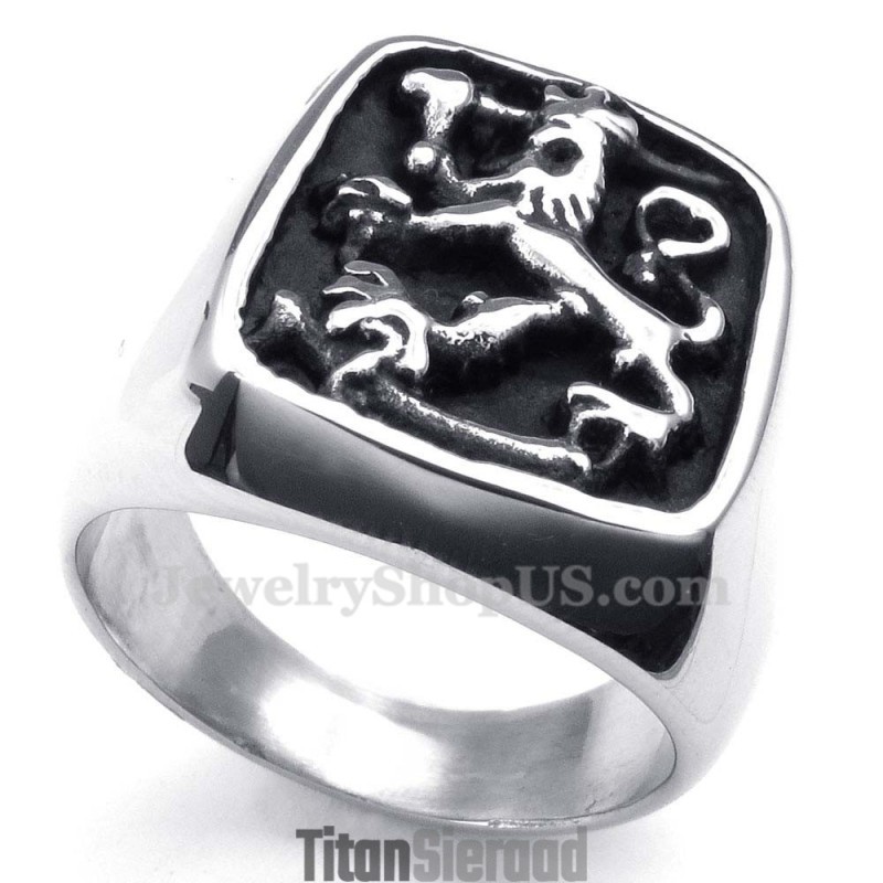 Titanium Leeuwenring Titanium Leeuwenring