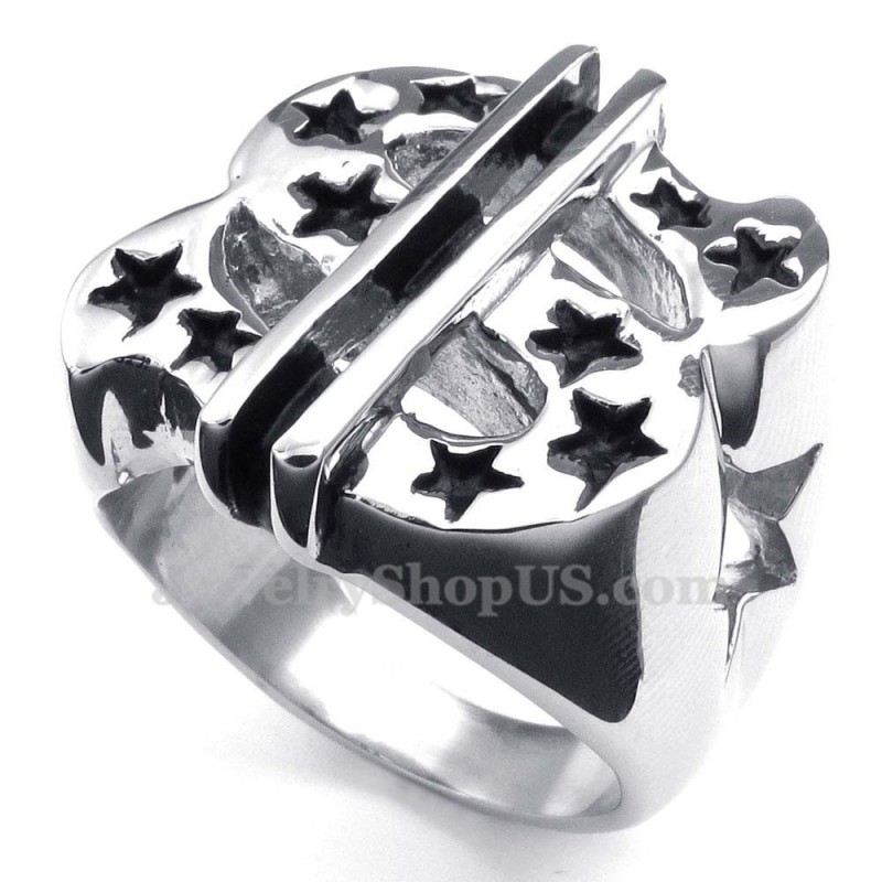 Titanium Dollarteken Ring