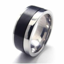 Heren 8 Mm Zwarte Titanium Ring