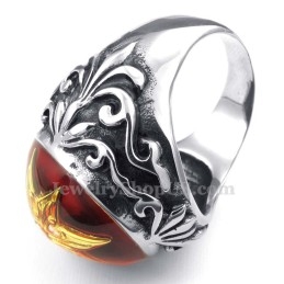 Gouden Davidster Titanium Ring
