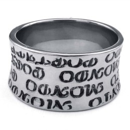 Titanium Gouden Kruisring