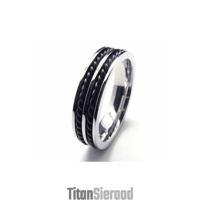Titanium 5 Mm Twee Groeven Met Kettingbandring