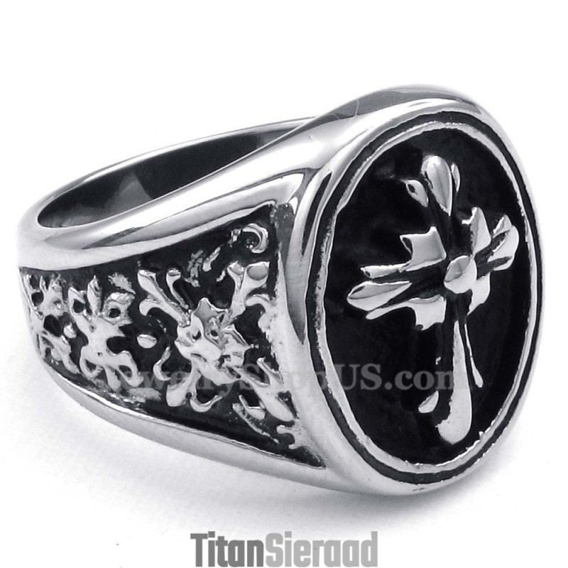Titanium Kruisring Titanium Kruisring