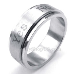 Ja Neetitanium Ring (Draaibaar)