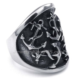 Titanium Ring Met Ankers