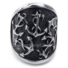Titanium Ring Met Ankers