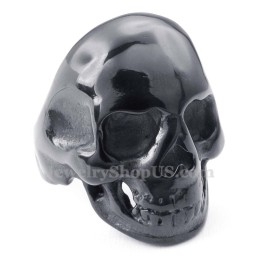 Zwarte Titanium Schedelring
