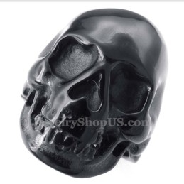 Zwarte Titanium Schedelring