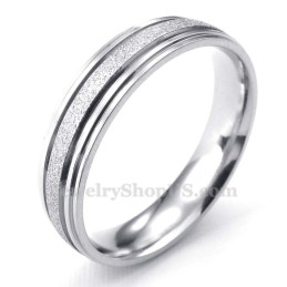 Titanium Zandstralen Liefhebbers Ring (Heren)