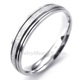 Titanium Zandstralen Sweetheart Ring (Dames)