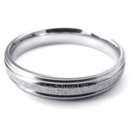 Titanium Zandstralen Sweetheart Ring (Dames)