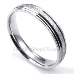 Titanium Zandstralen Sweetheart Ring (Dames)
