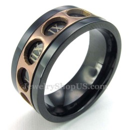 Romeinse Cijfers Titanium Draaibare Ring