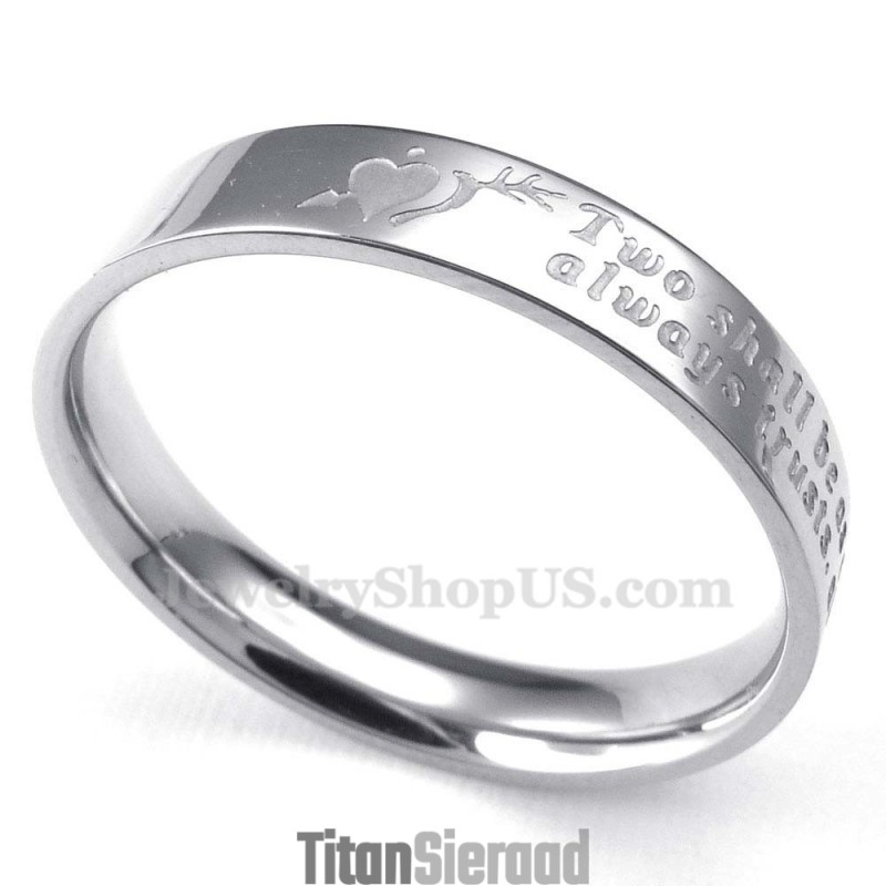 Titanium Ring 'An Arrow Through The Heart' (Dames) Titanium Ring 'An Arrow Through The Heart' (Dames)