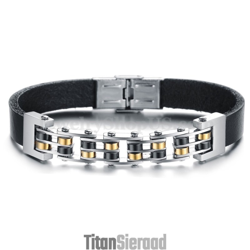 Hot Sale Heren Titanium Leren Armband C839