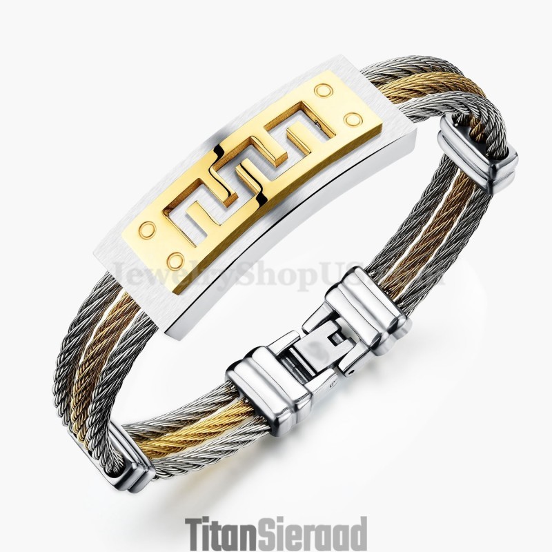 Online Klassieke Heren Titanium Armband C784