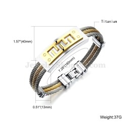 Online Klassieke Heren Titanium Armband C784