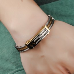 Herenmode Zirkonia Titanium Armband C783