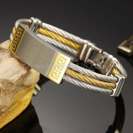 Prachtige Heren Titanium Armband C755