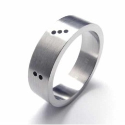Dice Heren 6Mm Titanium Ring