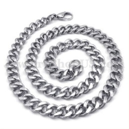 Sexy Zilveren Heren Titanium Ketting