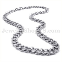 Sexy Zilveren Heren Titanium Ketting