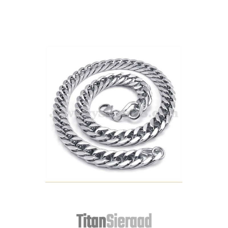 Hot Sale Zilveren Heren Titanium Ketting Hot Sale Zilveren Heren Titanium Ketting