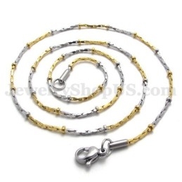 Mode Gouden Titanium Ketting