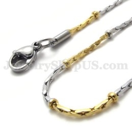 Mode Gouden Titanium Ketting