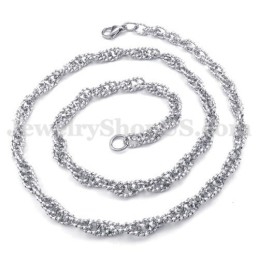 Nieuwe Stijl Zilveren Heren Titanium Ketting
